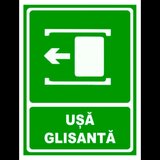 Semn pentru usa glisanta spre stanga